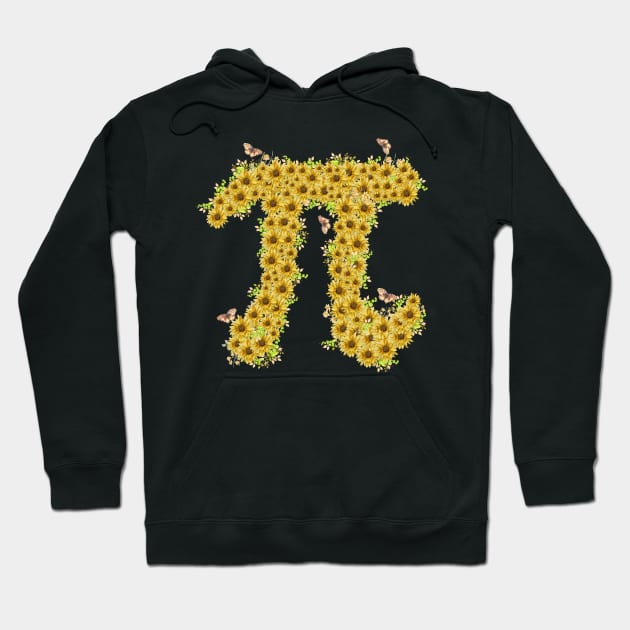 Sunflower Pi Day Costume Gift Hoodie by Pretr=ty